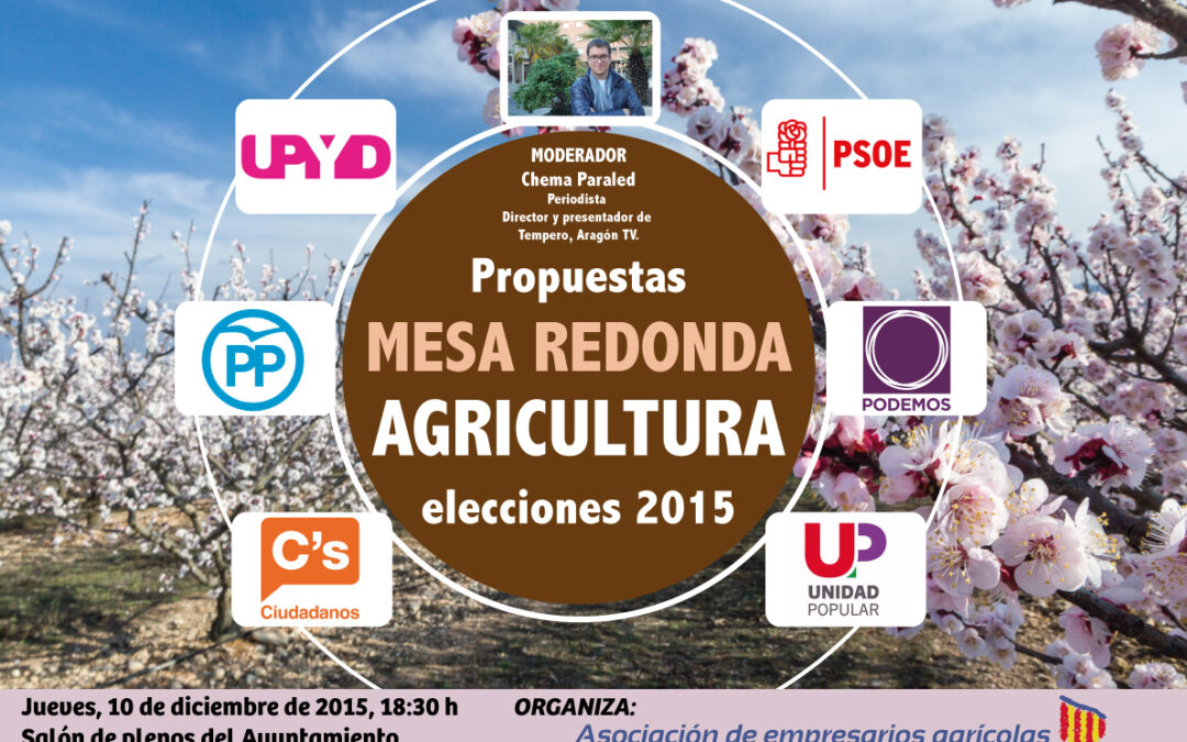 Cartel para un debate político