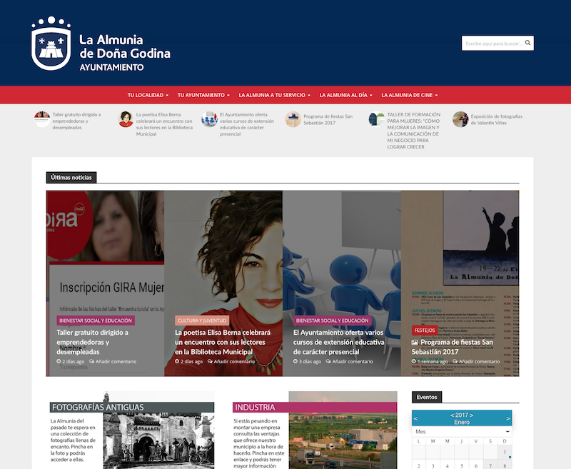 Nueva web para el Ayuntamiento de La Almunia de Doña Godina