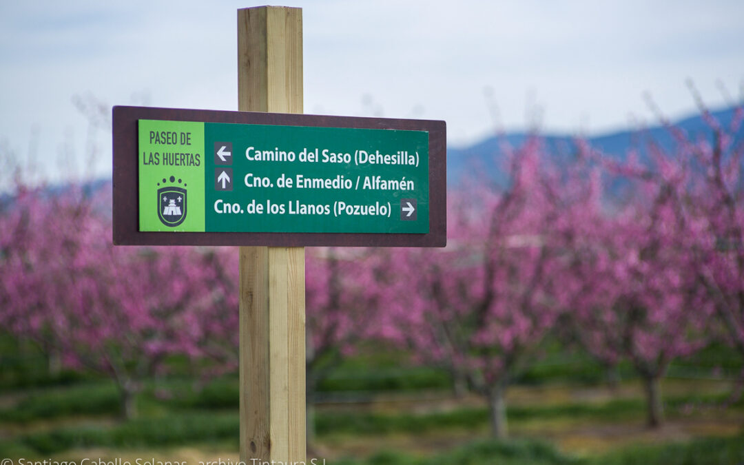 Inaugurada la señalización de los Paseos de las Huertas y las Cerezas en La Almunia