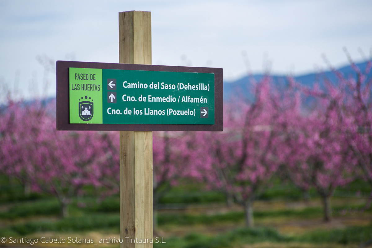 Inaugurada la señalización de los Paseos de las Huertas y las Cerezas en La Almunia